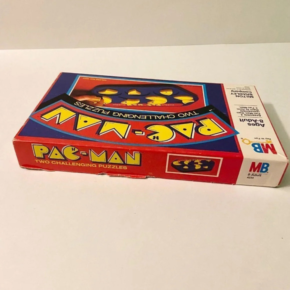 Vintage 1982 Pac Man Two Challenging Puzzles Game  By Milton Bradley Complete - Picture 5 of 13